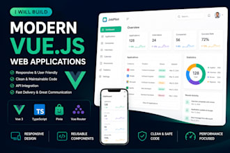 build a modern vue js web application