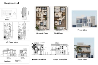 make detailed 2d drawings with layout and on standards