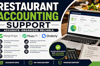 setup catchup cleanup reconcile restaurant books marginedge, plate iq, orderly