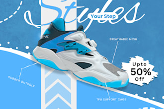 design instagram, facebook post and social media ad creative