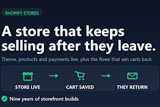 build a shopify store with automated customer follow up