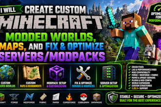 develop minecraft mods plugins modpacks fivem qbcore roblox luau games datastore