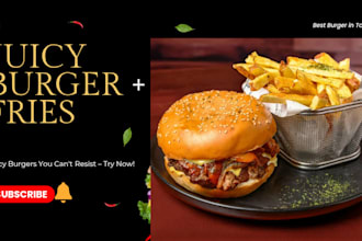 design restaurant food menu and social media post