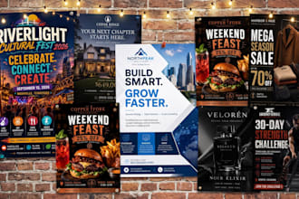 create modern and professional posters