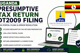 file uganda presumptive tax return dt2009 ura portal filing and error resolution