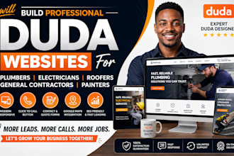 build plumbers electricians roofers general contractors painters duda website