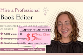 be your comprehensive and affordable book editor