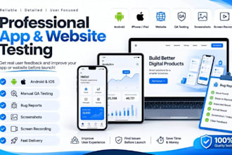 test your mobile app android ios and provide honest user experience feedback