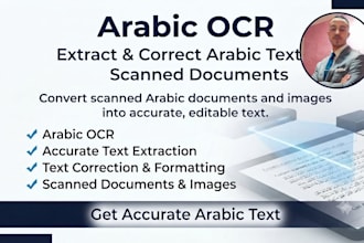 do arabic ocr and extract text from scanned documents