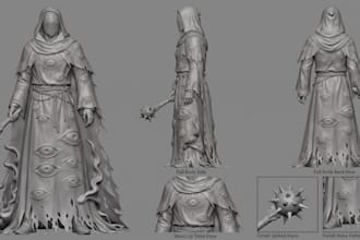 do 3d character modeling 3d sculpting 3d model sculpt in zbrush for 3d printing