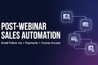 automate post webinar sales, stripe payments and course access
