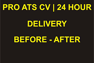 write professional ats resume cover letter for UK USA canada
