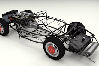 design car concept,blueprint,chassis and frame,suspension and braking system,cad