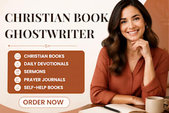 ghostwrite christian books, daily devotionals prayer journals and ebooks
