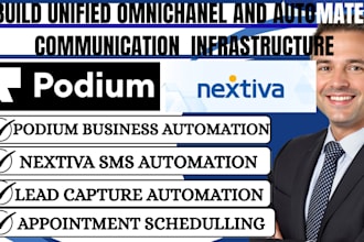 podium nextiva webchat website integration inbox social media ai sms management