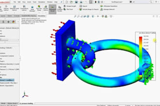 perform structural analysis stress analysis and static fea in ansys