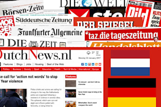 publish your article on german netherlands news media outlets, for publicity