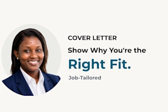 write a tailored cover letter for your job application