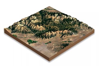 convert contour drawing to 3d printable terrain model,desktop modular terain stl