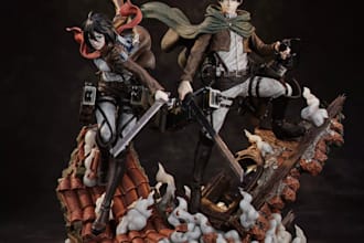 turn photo to 3d historical figurines,soild parts stl,anime,sculpt3dprint,statue