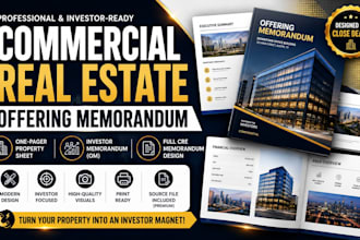 design or redesign your commercial real estate offering memorandum