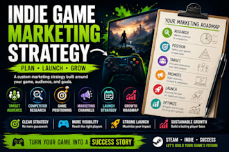 create a winning indie game marketing strategy and launch plan