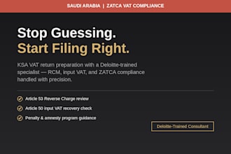 prepare and review your ksa vat return with zatca compliance