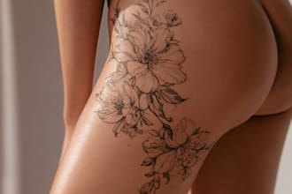 design a minimalist fine line tattoo