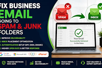 fix business email going to spam and junk folders