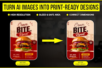 convert ai generate design to print ready file