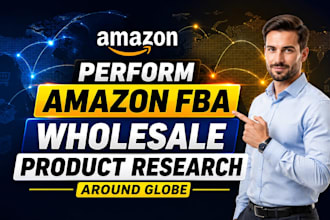 perform amazon fba wholesale product amz research around globe faster 2 hrs
