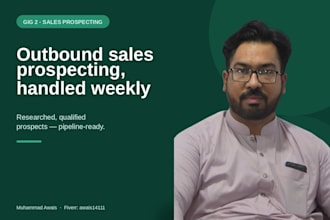 run outbound sales prospecting for your b2b pipeline