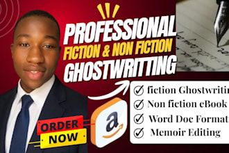 ghostwrite your fiction and nonfiction ebook for amazon KDP selfhelp christian