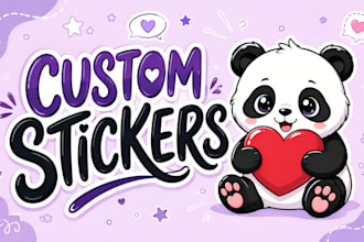 create custom kawaii, chibi and cute sticker designs