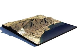 help you create 3d map model for assignment project,dem to 3d relief map,terrain