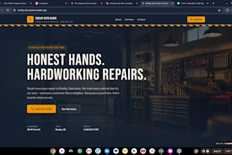 business website with hosting and monthly support