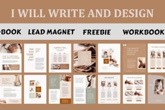 design a professional lead magnet, ebook, workbook or freebie in canva