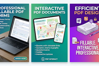 create a professional fillable PDF form
