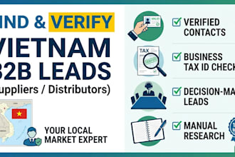 find and verify b2b suppliers or distributors in vietnam and sea