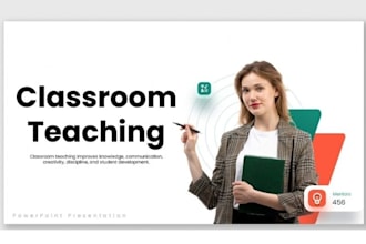 design training, educational, teaching and classroom presentation slides