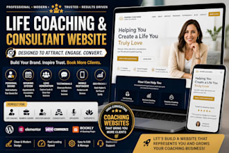 design a professional life coaching and consultant website