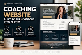 design a life coaching, coaching and consultant website