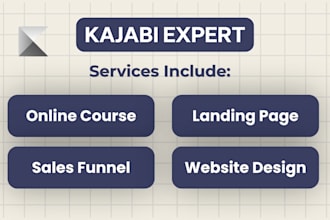 setup kajabi website and online course