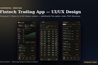 design a fintech or trading app UI that users trust