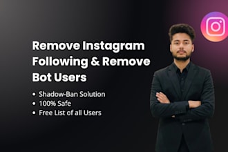 remove and unfollow instagram following and clean account
