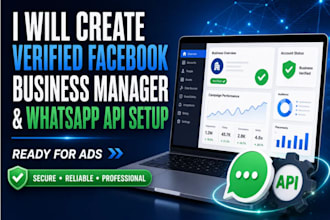 create verified facebook business manager whatsapp api setup for ads