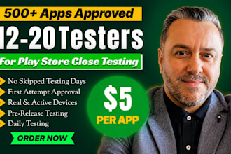 provide 12 testers for google play closed testing 12 testing 12 testers