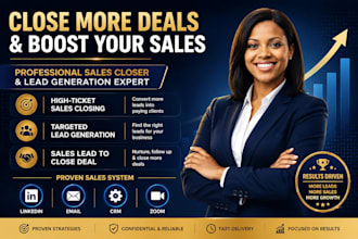 do sales closer sales agent expert lead generation sales lead to close deal