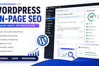 do wordpress on page SEO with rank math for google rankings