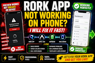 fix your rork app that works in preview but fails on iphone or android